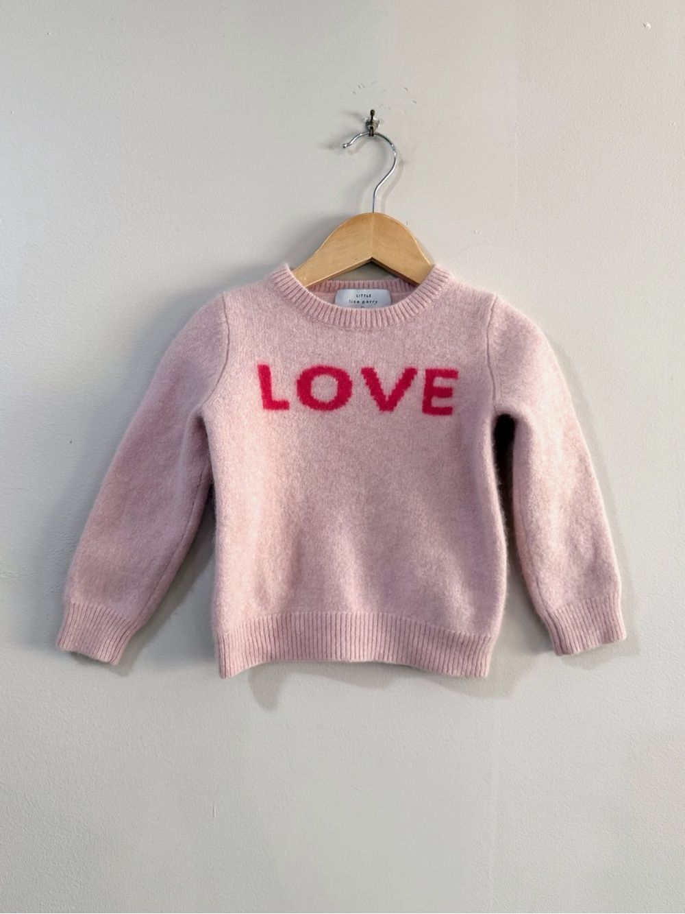 Lisa Perry Barneys New York Girls 100% Cashmere Love Sweater Pink Size 4 Luxury
